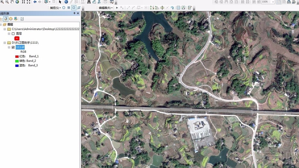 arcgis裁剪影像的方法