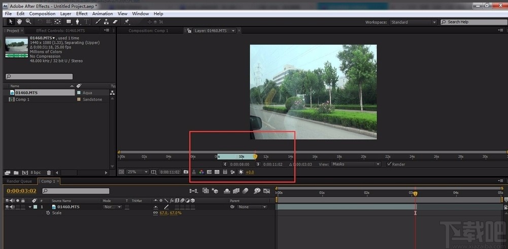 Adobe After Effects剪切视频的方法