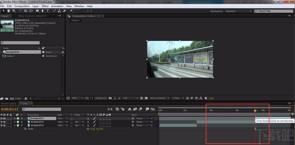 Adobe After Effects剪切视频的方法