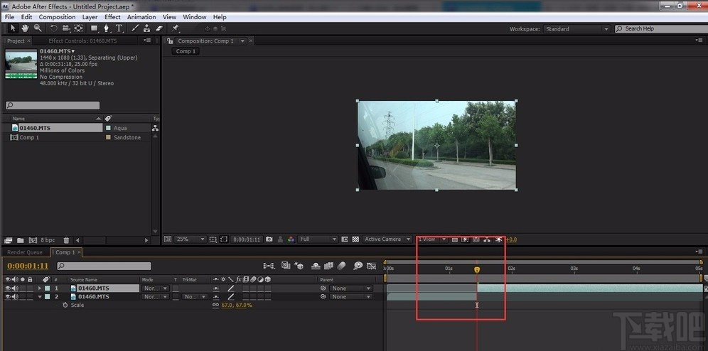 Adobe After Effects剪切视频的方法