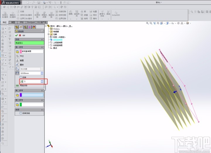 solidworks新建基准面的方法