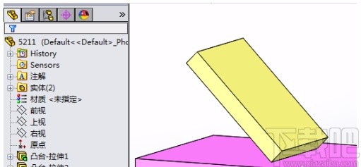 solidworks旋转实体的方法