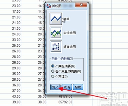 spss制作折线图的方法步骤