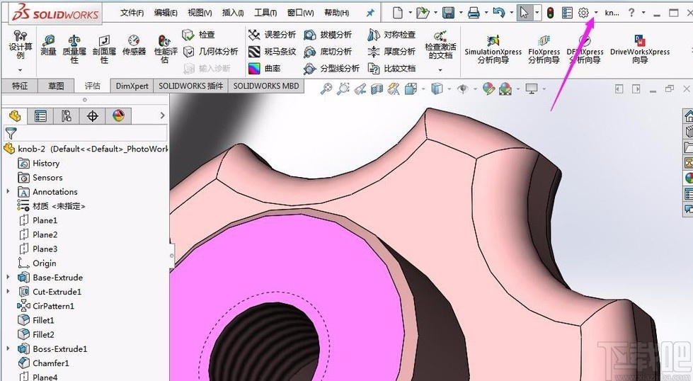 solidworks启用自动捕捉的方法