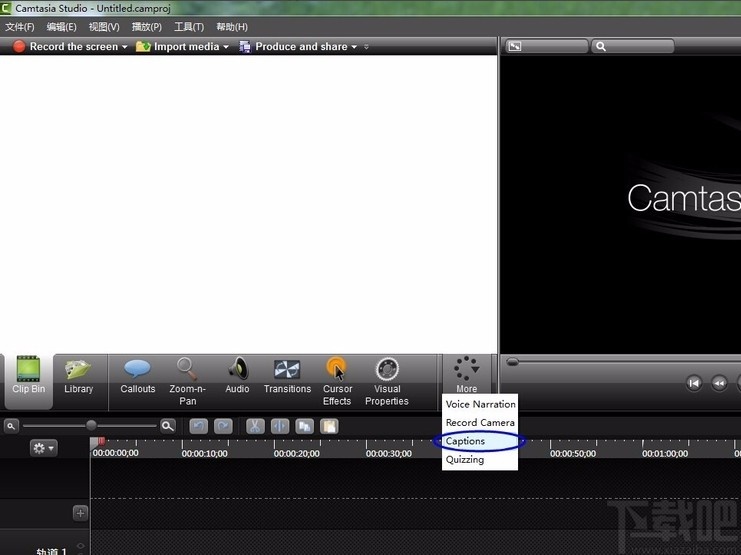 Camtasia Studio给视频添加音乐和字幕的方法