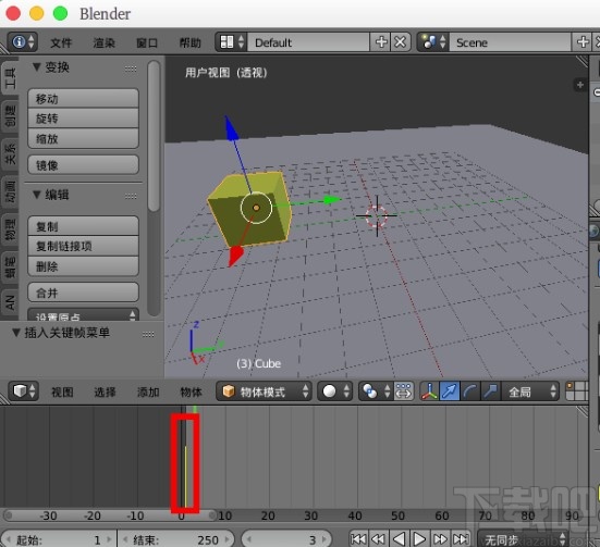blender做模型动画的方法