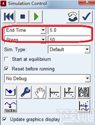 adams设置仿真参数的方法步骤