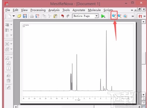 mestrenova调节峰高的方法