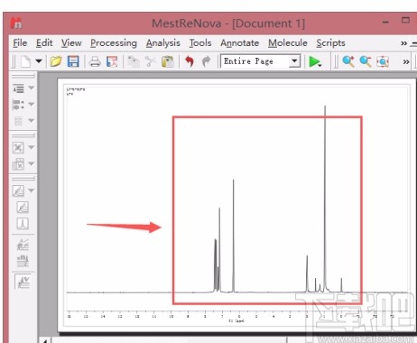 mestrenova调节峰高的方法