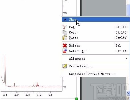 mestrenova去除纵坐标的方法