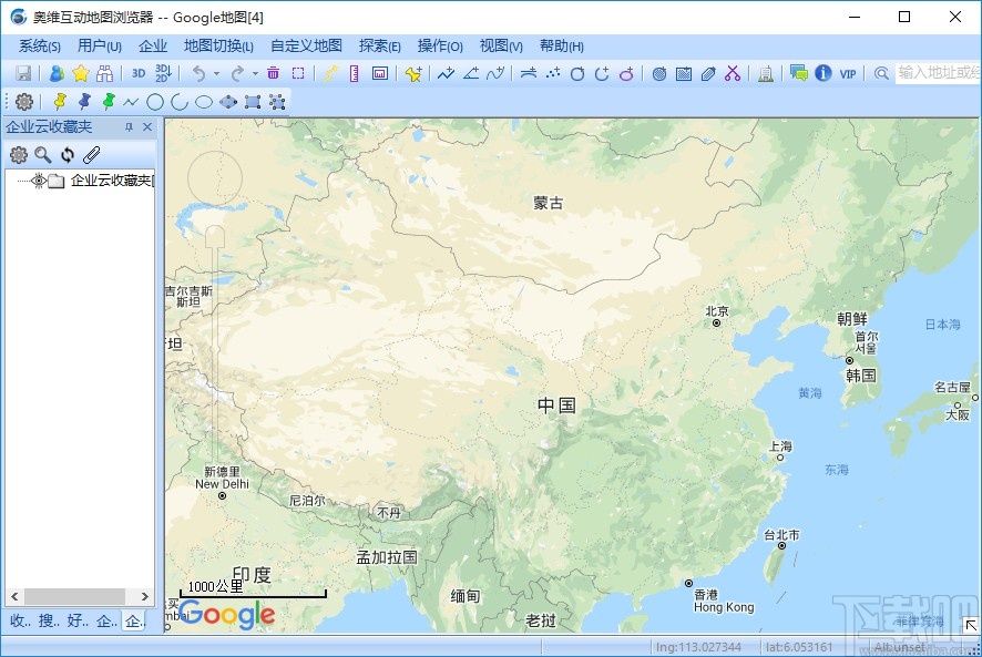 奥维地图输入坐标点查找地点的方法