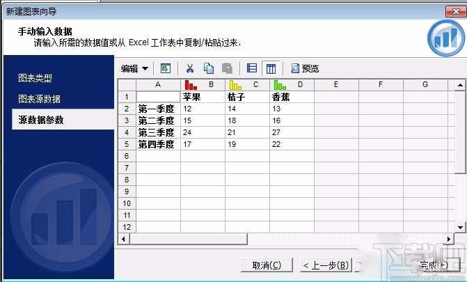 swiff chart pro建立统计图的方法