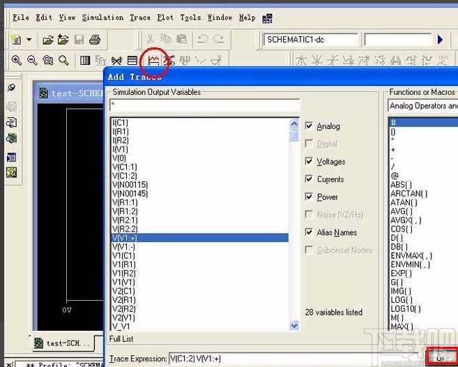 pspice仿真电路的方法