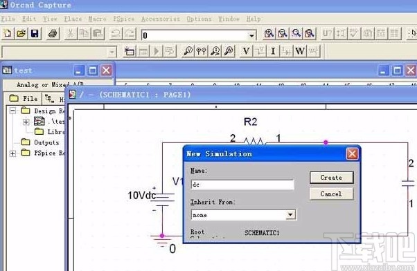 pspice仿真电路的方法