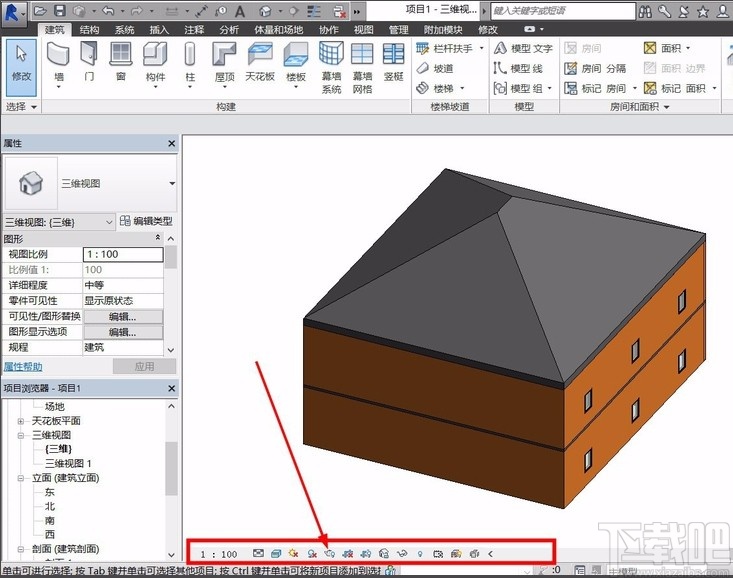 revit渲染模型的方法