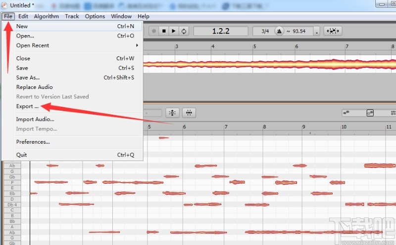 melodyne导出音频的方法步骤