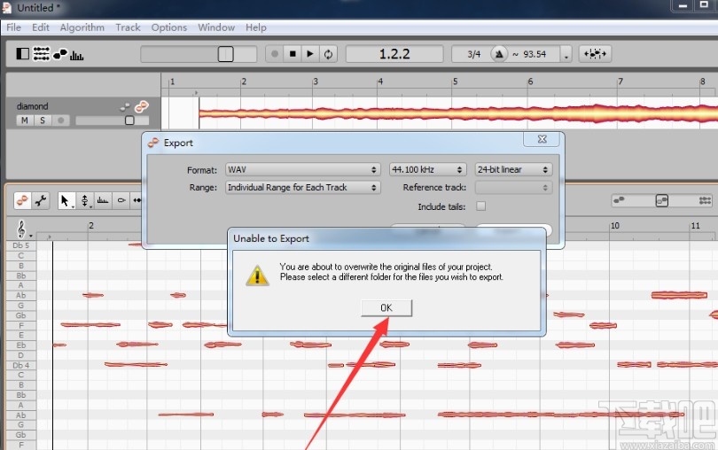 melodyne导出音频的方法步骤