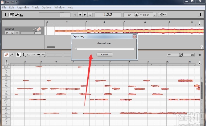 melodyne导出音频的方法步骤