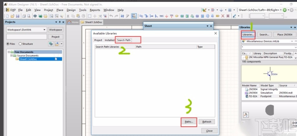 altium designer查找元器件的方法