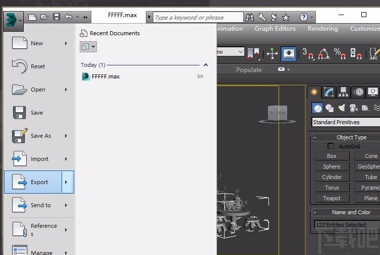 3D Studio Max导出OBJ模型的方法