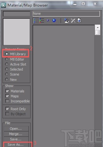 3D Studio Max保存和调用材质的方法
