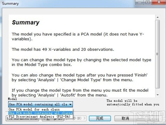 simca进行pca分析的操作方法