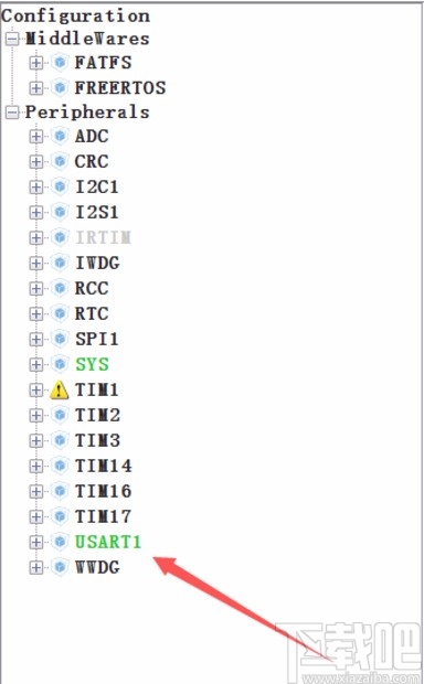 stm32cubemx自定义串口引脚的方法