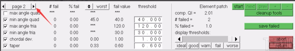 hypermesh检查网格质量的方法