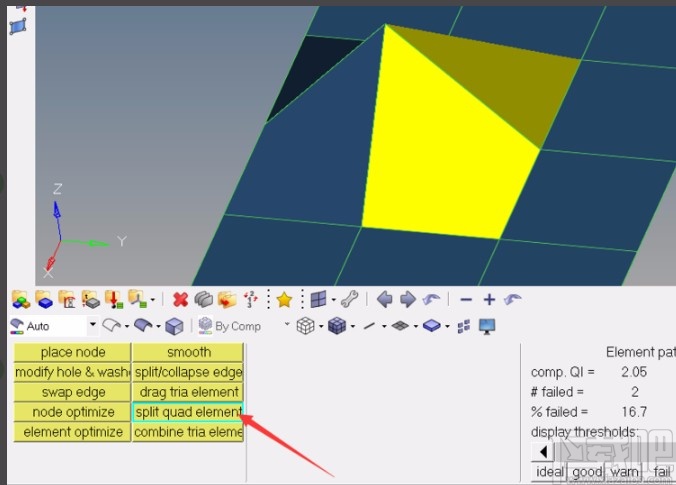 hypermesh检查网格质量的方法