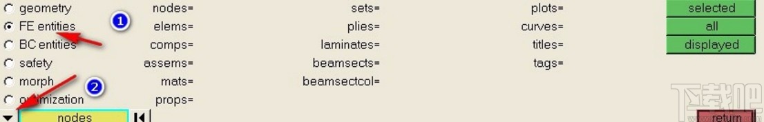 hypermesh查看节点的方法