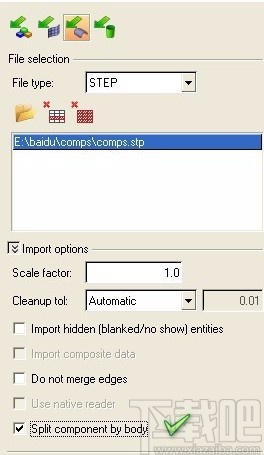 hypermesh分开导入组件的方法