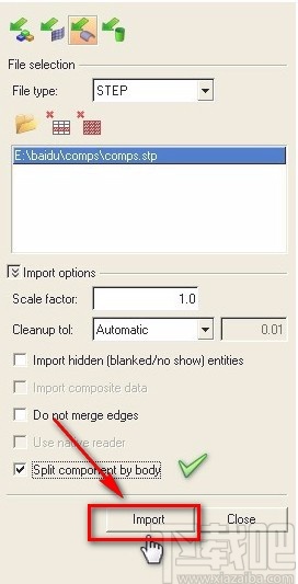 hypermesh分开导入组件的方法