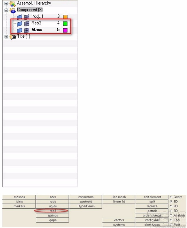 hypermesh添加质量点的方法