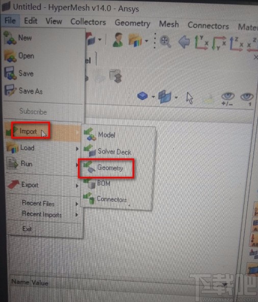 hypermesh导入igs文件的方法