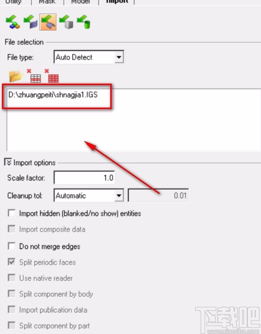 hypermesh导入igs文件的方法