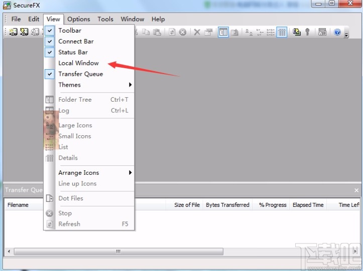 securefx显示本地文件目录的方法