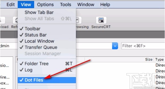 securefx查看被隐藏文件的方法