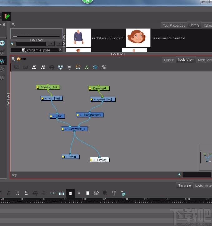 toon boom harmony做光影模糊的方法