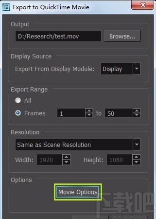 toon boom harmony导出视频的方法