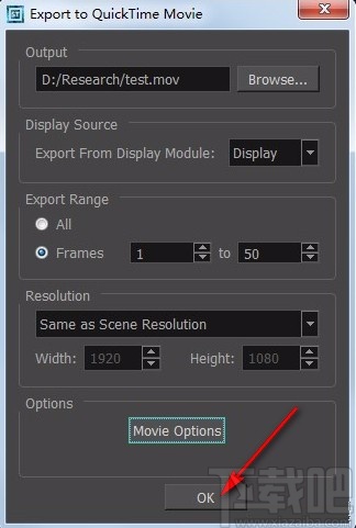 toon boom harmony导出视频的方法