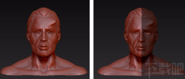 zbrush对称雕刻的操作方法