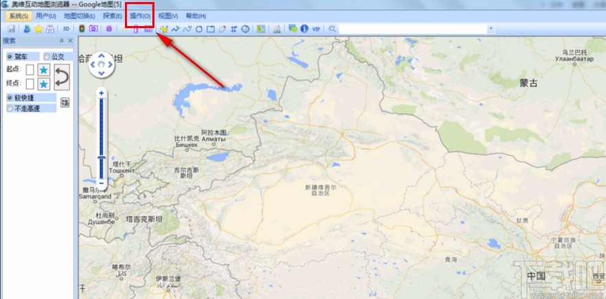omap奥维地图截图的操作方法