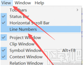 source insight4显示行号的方法