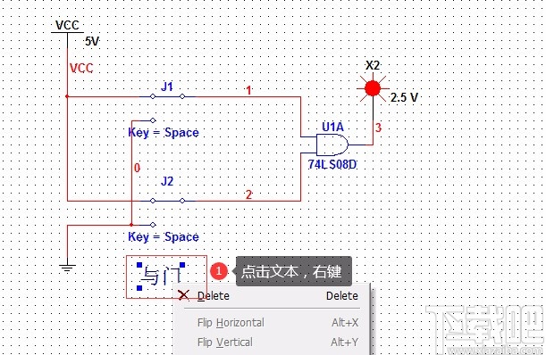 multisim添加文字的操作方法