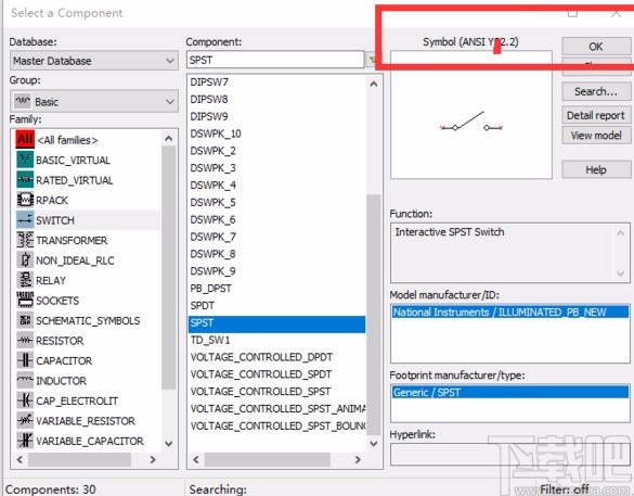 multisim开关元器件的查找使用方法