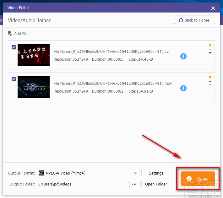 Apeaksoft Video Editor合并视频的方法