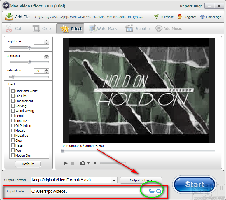 idoo Video Effect使视频变灰的方法步骤