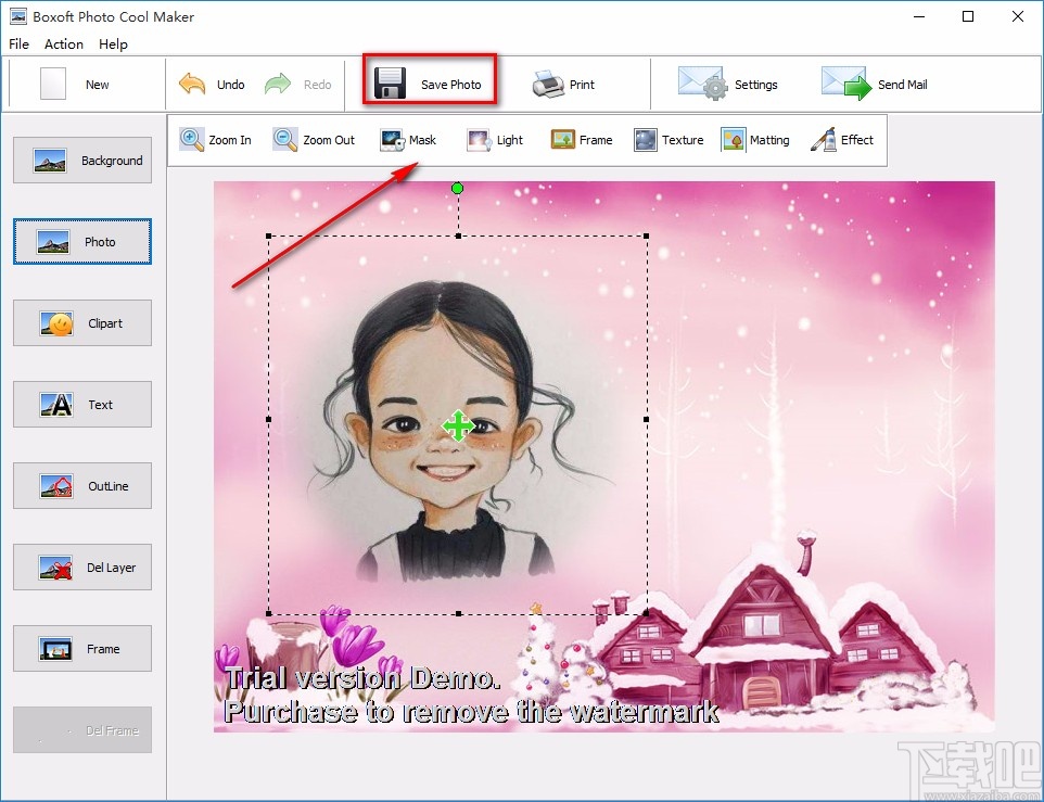 Boxoft Photo Cool Maker给图片添加背景的方法