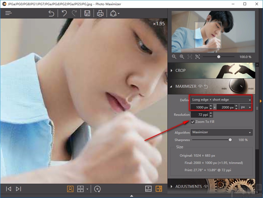 Fotophire Photo Maximize放大图片的方法