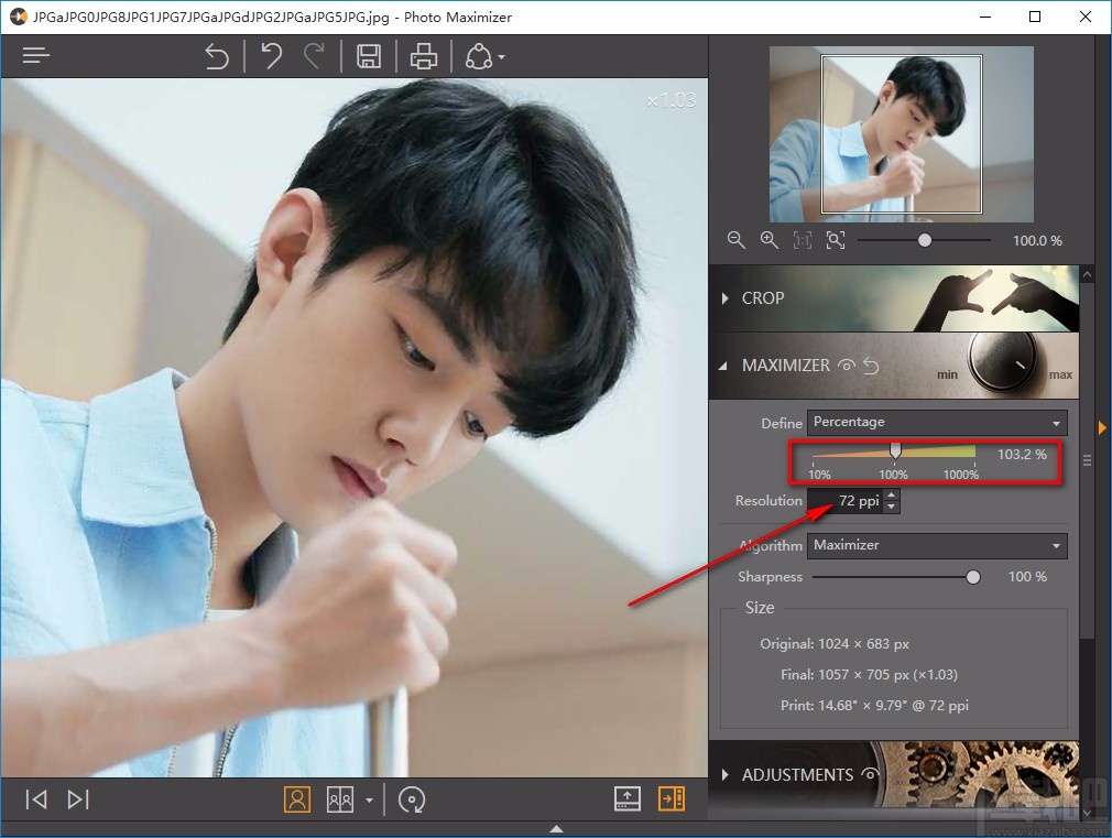 Fotophire Photo Maximize放大图片的方法